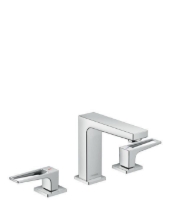 Show details for HANSGROHE Metropol 3-Loch Waschtischarmatur 110 mit Bügelgriffen und Push-Open Ablaufgarnitur, 74514000 Picture of HANSGROHE Metropol 3-Loch Waschtischarmatur 110 mit Bügelgriffen und Push-Open Ablaufgarnitur, 74514000