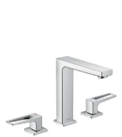 Show details for HANSGROHE Metropol 3-Loch Waschtischarmatur 160 mit Bügelgriffen und Push-Open Ablaufgarnitur, 74515000 Picture of HANSGROHE Metropol 3-Loch Waschtischarmatur 160 mit Bügelgriffen und Push-Open Ablaufgarnitur, 74515000