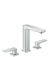 Show details for HANSGROHE Metropol 3-Loch Waschtischarmatur 160 mit Zungengriffen und Push-Open Ablaufgarnitur, 32515000 Picture of HANSGROHE Metropol 3-Loch Waschtischarmatur 160 mit Zungengriffen und Push-Open Ablaufgarnitur, 32515000