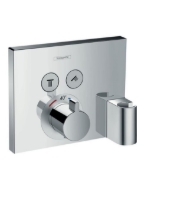 Show details for HANSGROHE ShowerSelect Thermostat Unterputz für 2 Verbraucher mit FixFit und Portereinheit,  15765000 Picture of HANSGROHE ShowerSelect Thermostat Unterputz für 2 Verbraucher mit FixFit und Portereinheit,  15765000