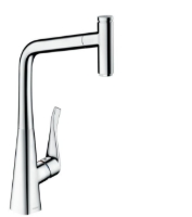 Show details for HANSGROHE Metris Select Einhebel-Küchenmischer 320 mit Ausziehauslauf,  14884000 Picture of HANSGROHE Metris Select Einhebel-Küchenmischer 320 mit Ausziehauslauf,  14884000