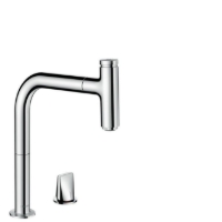 Show details for HANSGROHE M71 Metris Select 2-Loch Einhebel-Küchenmischer 200 mit Ausziehauslauf,  73804000 Picture of HANSGROHE M71 Metris Select 2-Loch Einhebel-Küchenmischer 200 mit Ausziehauslauf,  73804000