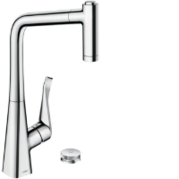 Show details for HANSGROHE M71 Metris Select 2-Loch Einhebel-Küchenmischer 320 mit Ausziehbrause,  73806000 Picture of HANSGROHE M71 Metris Select 2-Loch Einhebel-Küchenmischer 320 mit Ausziehbrause,  73806000