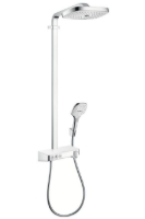 Show details for HANSGROHE Raindance Select E 300 3jet ST Showerpipe,  27127400 Picture of HANSGROHE Raindance Select E 300 3jet ST Showerpipe,  27127400