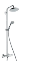 Show details for HANSGROHE Croma 220 Air 1jet Showerpipe,  27185000 Picture of HANSGROHE Croma 220 Air 1jet Showerpipe,  27185000