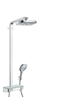 Show details for HANSGROHE Raindance Select E 300 2jet ST Showerpipe,  27126000 Picture of HANSGROHE Raindance Select E 300 2jet ST Showerpipe,  27126000