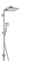 Show details for HANSGROHE Crometta E 240 1jet Showerpipe Reno EcoSmart 9 l/min,  27289000 Picture of HANSGROHE Crometta E 240 1jet Showerpipe Reno EcoSmart 9 l/min,  27289000
