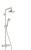 Show details for HANSGROHE Croma Select S 180 2jet Showerpipe EcoSmart 9 l/min,  27254400 Picture of HANSGROHE Croma Select S 180 2jet Showerpipe EcoSmart 9 l/min,  27254400