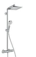 Show details for HANSGROHE Crometta E 240 1jet Showerpipe EcoSmart 9 l/min,  27281000 Picture of HANSGROHE Crometta E 240 1jet Showerpipe EcoSmart 9 l/min,  27281000