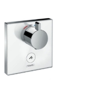 Show details for HANSGROHE ShowerSelect Glas Thermostat Highflow Unterputz für 1 Verbraucher und einen zusätzlichen Abgang,  15735400 Picture of HANSGROHE ShowerSelect Glas Thermostat Highflow Unterputz für 1 Verbraucher und einen zusätzlichen Abgang,  15735400