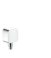 Show details for HANSGROHE Fixfit Schlauchanschluss mit Rückflussverhinderer und Kunststoffwinkel,  26457000 Picture of HANSGROHE Fixfit Schlauchanschluss mit Rückflussverhinderer und Kunststoffwinkel,  26457000