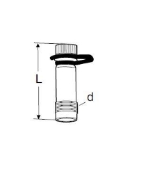 Bild von IMI Hydronic Engineering Messnippel M14 x 1,5 L=44 mm STAD, Art.Nr.: 52 179-014