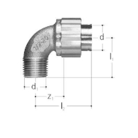 Show products in category JRG Sanipex Klemmfittings Bogen mit Aussengewinde II Picture for category JRG Sanipex Klemmfittings Bogen mit Aussengewinde II