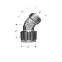Show products in category JRG Sanipex Klemmfittings Bogen 45° Picture for category JRG Sanipex Klemmfittings Bogen 45°
