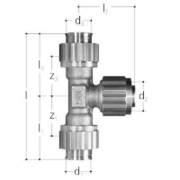 Show products in category JRG Sanipex Klemmfittings T-Stück mit Stecknippel Picture for category JRG Sanipex Klemmfittings T-Stück mit Stecknippel
