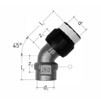 Show products in category JRG Sanipex MT Klemmfittings Winkel 45° mit Innengewinde Picture for category JRG Sanipex MT Klemmfittings Winkel 45° mit Innengewinde