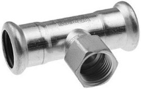 Show details for VSH T-Stück (Press x Innengewinde x Press), 88.9xRp3/4"x88.9, Art.Nr. : 6204539 Picture of VSH T-Stück (Press x Innengewinde x Press), 88.9xRp3/4"x88.9, Art.Nr. : 6204539