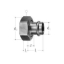 Show details for JRG Sanipex Klemmverschraubung, d1 (mm): 22, Art.Nr. : 8356.122 Picture of JRG Sanipex Klemmverschraubung, d1 (mm): 22, Art.Nr. : 8356.122