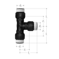 Show details for JRG Sanipex MT T-Stück,  d-d-d  (mm) :50 - 50 - 50, Art.Nr. : 4650.050 Picture of JRG Sanipex MT T-Stück,  d-d-d  (mm) :50 - 50 - 50, Art.Nr. : 4650.050