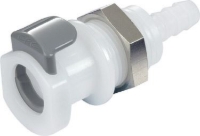 Show details for CPC Kupplungen 1/4 Hose Barb Non-Valved Panel Mount  Acetal (POM) Coupling Body - 25 Stk,  Art.Nr. : APC16004 Picture of CPC Kupplungen 1/4 Hose Barb Non-Valved Panel Mount  Acetal (POM) Coupling Body - 25 Stk,  Art.Nr. : APC16004