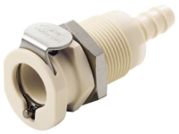 Show details for CPC Kupplungen 1/4 Hose Barb Valved Panel Mount Polypropylene Coupling Body- 25 Stk,  Art.Nr. : PLCD1600412 Picture of CPC Kupplungen 1/4 Hose Barb Valved Panel Mount Polypropylene Coupling Body- 25 Stk,  Art.Nr. : PLCD1600412