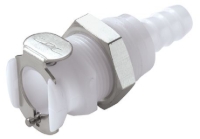 Show details for CPC Kupplungen 5/16 Hose Barb Valved Panel Mount Acetal Coupling Body- 25 Stk,  Art.Nr. : PLCD16005 Picture of CPC Kupplungen 5/16 Hose Barb Valved Panel Mount Acetal Coupling Body- 25 Stk,  Art.Nr. : PLCD16005