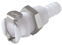 Show details for CPC Kupplungen 3/8 Hose Barb Valved Panel Mount Acetal Coupling Body- 25 Stk,  Art.Nr. : PLCD16006 Picture of CPC Kupplungen 3/8 Hose Barb Valved Panel Mount Acetal Coupling Body- 25 Stk,  Art.Nr. : PLCD16006