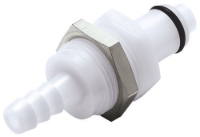 Show details for CPC Kupplungen 1/4 Hose Barb Valved Panel Mount Acetal Coupling Insert- 25 Stk,  Art.Nr. : PLCD42004 Picture of CPC Kupplungen 1/4 Hose Barb Valved Panel Mount Acetal Coupling Insert- 25 Stk,  Art.Nr. : PLCD42004