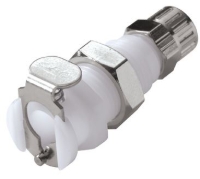 Show details for CPC Kupplungen 1/4 PTF Non-Valved Panel Mount Acetal Coupling Body- 25 Stk,  Art.Nr. : PMC1204 Picture of CPC Kupplungen 1/4 PTF Non-Valved Panel Mount Acetal Coupling Body- 25 Stk,  Art.Nr. : PMC1204