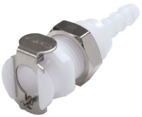 Show details for CPC Kupplungen 3/16 Hose Barb Non-Valved Panel Mount Acetal Coupling Body- 25 Stk,  Art.Nr. : PMC1603 Picture of CPC Kupplungen 3/16 Hose Barb Non-Valved Panel Mount Acetal Coupling Body- 25 Stk,  Art.Nr. : PMC1603