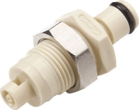 Show details for CPC Kupplungen 1/16 Hose Barb Non-Valved Panel Mount Polypropylene Coupling Insert- 25 Stk,  Art.Nr. : PMC420112 Picture of CPC Kupplungen 1/16 Hose Barb Non-Valved Panel Mount Polypropylene Coupling Insert- 25 Stk,  Art.Nr. : PMC420112