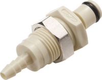 Show details for CPC Kupplungen 1/8 Hose Barb Non-Valved Panel Mount Polypropylene Coupling Insert- 25 Stk,  Art.Nr. : PMC420212 Picture of CPC Kupplungen 1/8 Hose Barb Non-Valved Panel Mount Polypropylene Coupling Insert- 25 Stk,  Art.Nr. : PMC420212