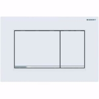 Show details for Geberit Sigma30 Betätigungsplatte weiss matt lackiert / glanzverchromt, Kunststoff, Art.Nr. : 115.883.JT.1 Picture of Geberit Sigma30 Betätigungsplatte weiss matt lackiert / glanzverchromt, Kunststoff, Art.Nr. : 115.883.JT.1