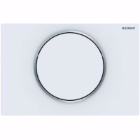 Show details for Geberit Sigma10 Betätigungsplatte weiss matt lackiert / glanzverchromt, Art.Nr. : 115.758.JT.5 Picture of Geberit Sigma10 Betätigungsplatte weiss matt lackiert / glanzverchromt, Art.Nr. : 115.758.JT.5