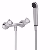 Show details for KWC STAR Dusche chromeline AD 153 Zweigriffmischer, Chromeline               AD153, Art.Nr. : K.21.42.00.000A69 Picture of KWC STAR Dusche chromeline AD 153 Zweigriffmischer, Chromeline               AD153, Art.Nr. : K.21.42.00.000A69