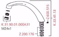Show details for KWC STAR Formauslauf Küche A180, Chromeline schwbar, Art.Nr. : K.33.41.12.000 Picture of KWC STAR Formauslauf Küche A180, Chromeline schwbar, Art.Nr. : K.33.41.12.000