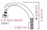 Show details for KWC STAR Formauslauf Küche  A225, Chromeline, Art.Nr. : K.33.41.13.000 Picture of KWC STAR Formauslauf Küche  A225, Chromeline, Art.Nr. : K.33.41.13.000
