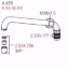 Zeige Details für KWC GASTRO Schwenkauslauf A450, Chromeline 3/4" schwbar H140, Art.Nr. : K.33.42.A3.000 Bild von KWC GASTRO Schwenkauslauf A450, Chromeline 3/4" schwbar H140, Art.Nr. : K.33.42.A3.000