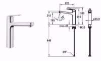 Show details for KWC DOMO , 6.0 Küche chromeline A 225 Hebelmischer Schwenkauslauf 150° Neoperl® Cascade® SLC Opt, chromeline, flex-PEX 3/8", Art.Nr. : 10.661.023.000FL Picture of KWC DOMO , 6.0 Küche chromeline A 225 Hebelmischer Schwenkauslauf 150° Neoperl® Cascade® SLC Opt, chromeline, flex-PEX 3/8", Art.Nr. : 10.661.023.000FL