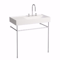 Show details for Laufen KARTELL BY LAUFEN - Waschtischgestell, verchromt, passend zu Waschtischen 810338, 810339, 990 x 150 x 50,   450, schwarz matt  , Art.Nr. : H3853364500001 Picture of Laufen KARTELL BY LAUFEN - Waschtischgestell, verchromt, passend zu Waschtischen 810338, 810339, 990 x 150 x 50,   450, schwarz matt  , Art.Nr. : H3853364500001