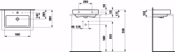 Picture of Laufen Pro S - Aufsatz-Waschtisch 'compact', 550 x 380 x 170, 000, weiss, 1 Hahnloch, Art.Nr. : H8179580001041