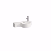Show details for Laufen VAL - Handwaschbecken rund, Ablage links, schneidbar bis 430 mm, 000 weiss, 1 Hahnloch rechts, mit Überlauf, 550 x 315 x 155, Art.Nr. : H8152840008121 Picture of Laufen VAL - Handwaschbecken rund, Ablage links, schneidbar bis 430 mm, 000 weiss, 1 Hahnloch rechts, mit Überlauf, 550 x 315 x 155, Art.Nr. : H8152840008121