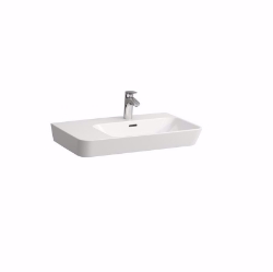 Picture of Laufen MODERNA R - Waschtisch unterbaufähig, Abstellfläche links, 000 weiss, 1 Hahnloch, 700 x 465 x 165, Art.Nr. : H8175410001041