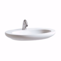 Show details for Laufen ALESSI ONE - Waschtisch-Schale mit Armaturenbank, flach, mit verdecktem Überlauf, inkl. Keramikabdeckung für Ablaufventil, 400 LCC-weiss, ohne Hahnloch, 750 x 520 x 120, Art.Nr. : H8189724001091 Picture of Laufen ALESSI ONE - Waschtisch-Schale mit Armaturenbank, flach, mit verdecktem Überlauf, inkl. Keramikabdeckung für Ablaufventil, 400 LCC-weiss, ohne Hahnloch, 750 x 520 x 120, Art.Nr. : H8189724001091