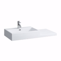 Show details for Laufen LIVING CITY - Waschtisch, Ablage rechts, 000 weiss,  1 Hahnloch/einseitig geschnitten, 1000 x 460 x 155, Art.Nr. : H8184320001351 Picture of Laufen LIVING CITY - Waschtisch, Ablage rechts, 000 weiss,  1 Hahnloch/einseitig geschnitten, 1000 x 460 x 155, Art.Nr. : H8184320001351