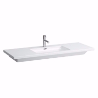 Show details for Laufen LIVING SQUARE - Waschtisch, schneidbar bis 650 mm, 000 weiss,  1 Hahnloch/beidseitig geschnitten, 1300 x 480 x 115, Art.Nr. : H8164350001471 Picture of Laufen LIVING SQUARE - Waschtisch, schneidbar bis 650 mm, 000 weiss,  1 Hahnloch/beidseitig geschnitten, 1300 x 480 x 115, Art.Nr. : H8164350001471