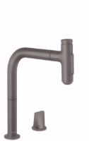 Show details for Hansgrohe Metris Select M71 2-Loch Einhebel-Küchenmischer 200, Ausziehbrause, 2jet, sBox, brushed black chrome , Art.Nr. : 73818340 Picture of Hansgrohe Metris Select M71 2-Loch Einhebel-Küchenmischer 200, Ausziehbrause, 2jet, sBox, brushed black chrome , Art.Nr. : 73818340