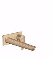 Show details for Hansgrohe Talis E Einhebel-Waschtischmischer Unterputz für Wandmontage mit Auslauf 22,5 cm, brushed bronze , Art.Nr. : 71734140 Picture of Hansgrohe Talis E Einhebel-Waschtischmischer Unterputz für Wandmontage mit Auslauf 22,5 cm, brushed bronze , Art.Nr. : 71734140