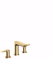 Show details for Hansgrohe Talis E 3-Loch Waschtischarmatur 100 mit Zugstangen-Ablaufgarnitur, polished gold-optic , Art.Nr. : 71733990 Picture of Hansgrohe Talis E 3-Loch Waschtischarmatur 100 mit Zugstangen-Ablaufgarnitur, polished gold-optic , Art.Nr. : 71733990