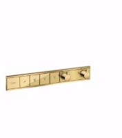 Show details for Hansgrohe RainSelect Thermostat Unterputz für 4 Verbraucher, polished gold-optic , Art.Nr. : 15382990 Picture of Hansgrohe RainSelect Thermostat Unterputz für 4 Verbraucher, polished gold-optic , Art.Nr. : 15382990